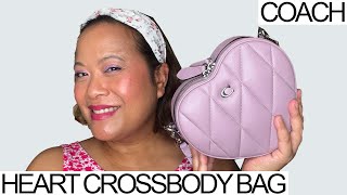 Coach Heart Crossbody Bag  a dupe for the Chanel Unboxing and Review [upl. by Harim]