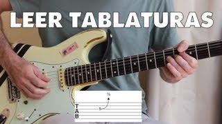 Cómo leer tablaturas para guitarra  Todas las técnicas bending ligados tapping armónicos [upl. by Atin706]