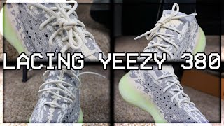 How to Lace the Yeezy 380 [upl. by Aisetal139]