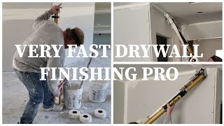 Fast Way to Tape Drywall Plasterboard with TapeTech Auto Taper Bazooka [upl. by Laszlo]