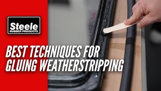 Best Techniques to Use When Gluing Weatherstripping [upl. by Brannon]