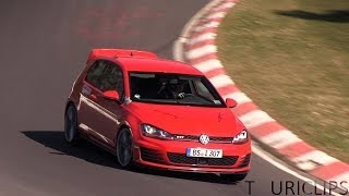 2015 Volkswagen Golf GTI Club Sport spied testing on the Nürburgring [upl. by Mosier]