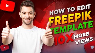 How To Edit Freepik Template Files in Photoshop [upl. by Neehahs]