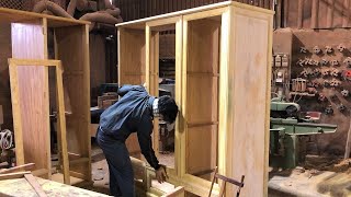 Amazing How To Build A Modern 2chamber 3 drawers Wardrobe  Project Woodworking Design Furniture [upl. by Nolahp]