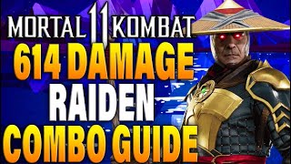 Mortal Kombat 11 Raiden Combos  MK11 Raiden Combo Tutorial [upl. by Carmita982]