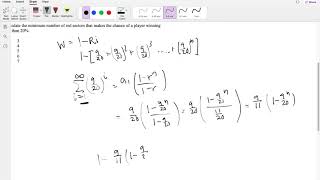 SOA Exam P Question 154  Infinite Geometric Sum Series [upl. by Lleznov903]