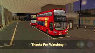 OMSI 2 ROUTE VISUAL  London Bus Route X68 Aldwych to West Norwood  Volvo B5TL Gemini 3 [upl. by Linskey93]