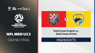 NPL Men U23 Grand Final  Gold Coast Knights vs Gold Coast United Highlights [upl. by Tiras]