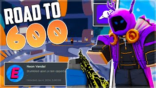 I GOT Neon Vandal Roblox Arsenal Road To Level 600 Part 2 [upl. by Ahsienad]