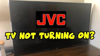 How to Fix Your JVC TV That Wont Turn On  Black Screen Problem [upl. by Naitirb]