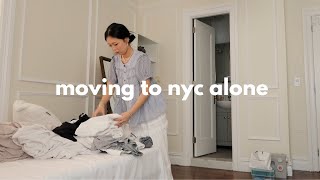 moving to new york vlog 🚕 🍎 leaving home fear of change adapting making new friends [upl. by Sarazen725]