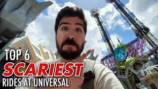 TOP 6 SCARIEST Rides At Universal Orlando [upl. by Buine773]