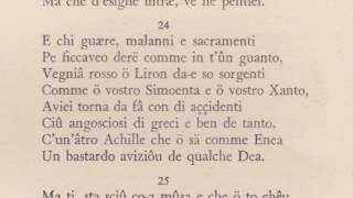 Eneide in Genovese  libro III [upl. by Ettesil741]