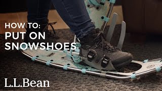 How To Put On Snowshoes [upl. by Swiercz]