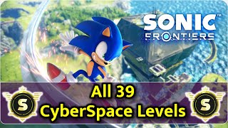 Sonic Frontiers  All Cyber Space Levels S Rank Including DLC [upl. by Cato940]