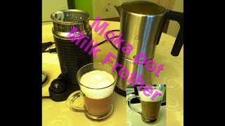 TCM Moka pot NESPRESSO Milk Frother Make Great Coffee with a Moka Pot and Milk Frother [upl. by Mccahill]