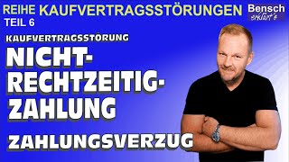 Kaufvertragsstörungen Teil 6 Die NichtRechtzeitigZahlung Zahlungsverzug [upl. by Yeliah]