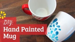 DIY Hand Painted Mug  Sea Lemon [upl. by Mountford193]