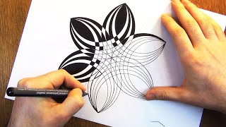 Simple Geometric Pattern  Geometric Drawing [upl. by Tuddor]