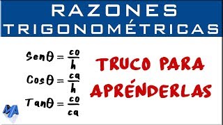 Trucos para memorizar las razones trigonométricas [upl. by Faustus]