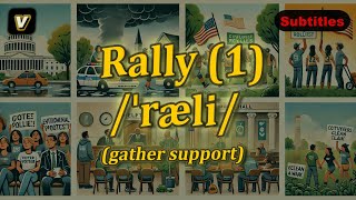 v Rally meaning gather support with 5 examples [upl. by Aruol]