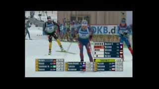 Biathlon WM in Ruhpolding 2012 Verfolgung der Damen [upl. by Aenehs]