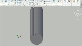 How to draw shaft with keyway in AutoCAD [upl. by Allesor]