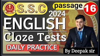 CLOZE TEST 16 I BEST TIPS AND TRICKS I 2024 I DAILY ROUTINE I bank ssc english upsc clozetest [upl. by Shae983]