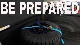 BE PREPARED – Lifted Truck Spare Tire amp NFab Tire Carrier [upl. by Pegma139]