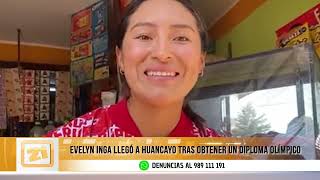 Evelyn Inga es recibida en Huancayo tras obtener diploma en los Juegos Olímpicos París 2024 [upl. by Eyoj]