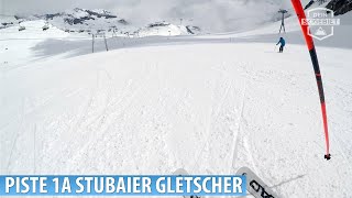 Stubaier Gletscher Piste 1a quotSchaufelschussquot [upl. by Annayram]