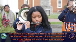 VSU’s Trojan Explosion Marching BandPerforms at the Courthouse Green February 21 2024 [upl. by Brita102]