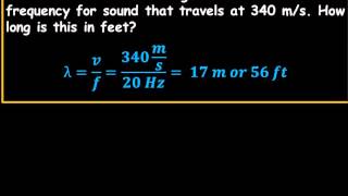 Practice Problems Waves v f lambda and T Part II [upl. by Cl]