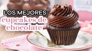 LA MEJOR RECETA QUE NO FALLA DE CUPCAKES DE CHOCOLATE  AnnasPasteleria [upl. by Heall]