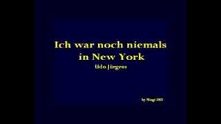 Ich war noch niemals in New York  karaoke [upl. by Nnaitsirhc]