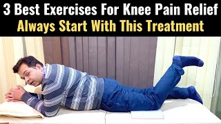 Knee Pain Treatment 3 Exercises for Knee Pain Relief How to Start Knee Osteoarthritis Exercises [upl. by Yleme]