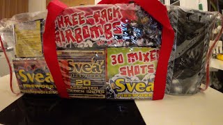 Unboxing av Svea fireworks quotMega Bagquot 2023 [upl. by Earla577]