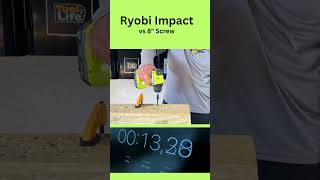 Ryobi Impact vs 8quot Screw PSBID01 tools powertools automobile short ryobi diy impact [upl. by Lerud]