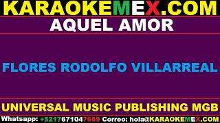 karaoke banda el pueblito  aquel amor [upl. by Neve]