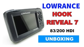 Lowrance HOOK REVEAL 7  83200 HDI Unboxing HD [upl. by Bassett]