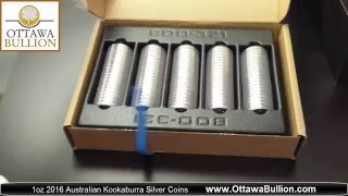 Roll of 20 x 1oz 2016 Australian Kookaburra Silver Coins Ottawa Coin Dealer [upl. by Pence161]