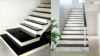 Staircase Tiles Design  Granite Marble Concrete Stairs Floor Tiles  Living Room Stairs Wall Tiles [upl. by Yenots785]