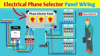 Phase Selector DB panel Wiring l How to make Electrical Phase selector panel [upl. by Aticnemrac]