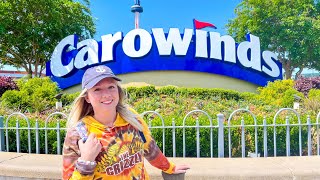 Carowinds Amusement Park MY FIRST TIME Fury 325 Copperhead Strike Hurler Camp Snoopy amp More [upl. by Ardnuaed]