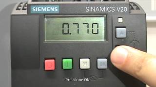 Siemens SINAMICS V20 Comissionamento Rápido [upl. by Notfol]