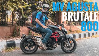 MV AGUSTA BRUTALE 800  Review  SIMRAN KING [upl. by Madra]