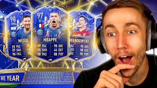 HUGE TOTY ATTACKERS PACK OPENING FIFA 22 TEAM OF THE YEAR [upl. by Odranar]