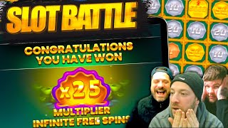 EPIC SLOT BATTLE SUNDAY Push Gaming vs Relax Gaming NEW RECORD WINS [upl. by Cesaria]