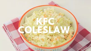 KFC Coleslaw Copycat Recipe  Crunchy Creamy Sweet [upl. by Ahsiak]