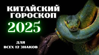 КИТАЙСКИЙ ГОРОСКОП НА 2025 ГОД ПО ГОДУ РОЖДЕНИЯ  ВОСТОЧНЫЙ ГОРОСКОП 2025 ГОД [upl. by Darrel518]